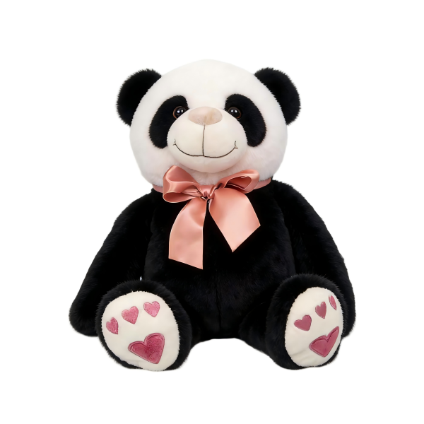 Panda Plush Toy Figure Short Plush Stuffed Doll Custom-Made Soft Animal Toy