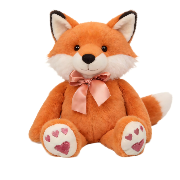 Fox Plush Toy Figure Short Plush Stuffed Doll Custom-Made Soft Animal Toy