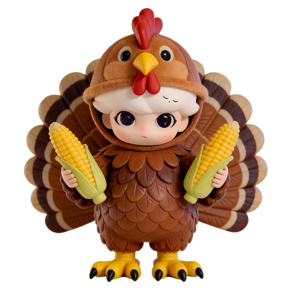 Turkey Costume Action Figure Anime Ornament Home Decor Desktop Dolls Model Unisex