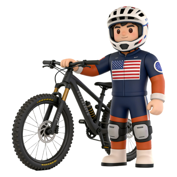 Mountain Biker Alien Figurine Anime Series Figure Gift Cute Anime Toys Figure for Gift