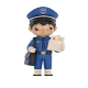 Postman Alien Figurine Anime Series Figure Gift Cute Anime Toys Figure for Gift